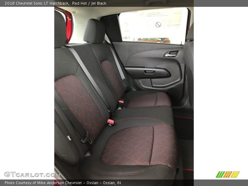 Red Hot / Jet Black 2018 Chevrolet Sonic LT Hatchback