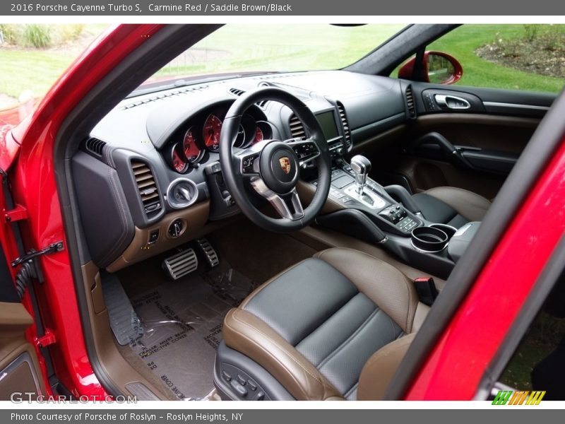  2016 Cayenne Turbo S Saddle Brown/Black Interior