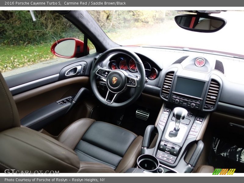 Carmine Red / Saddle Brown/Black 2016 Porsche Cayenne Turbo S