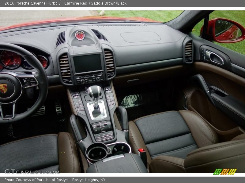 Carmine Red / Saddle Brown/Black 2016 Porsche Cayenne Turbo S