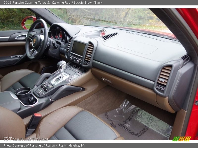 Carmine Red / Saddle Brown/Black 2016 Porsche Cayenne Turbo S