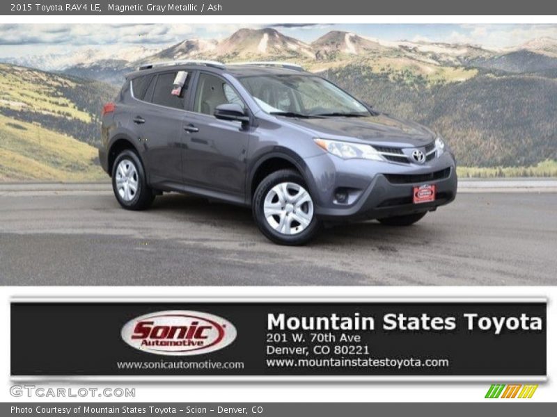 Magnetic Gray Metallic / Ash 2015 Toyota RAV4 LE