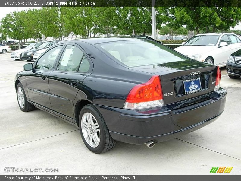 Barents Blue Metallic / Beige 2007 Volvo S60 2.5T