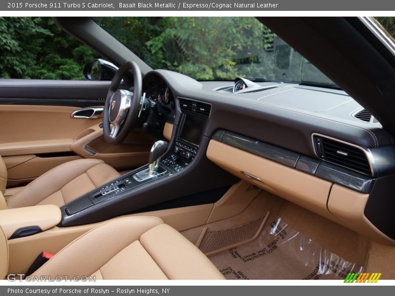 Basalt Black Metallic / Espresso/Cognac Natural Leather 2015 Porsche 911 Turbo S Cabriolet