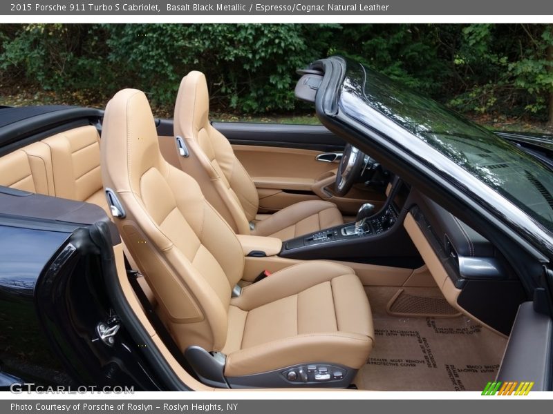 Basalt Black Metallic / Espresso/Cognac Natural Leather 2015 Porsche 911 Turbo S Cabriolet