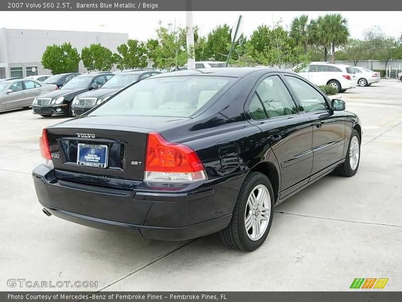 Barents Blue Metallic / Beige 2007 Volvo S60 2.5T