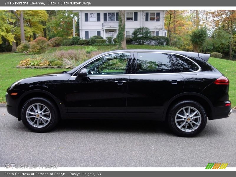 Black / Black/Luxor Beige 2016 Porsche Cayenne