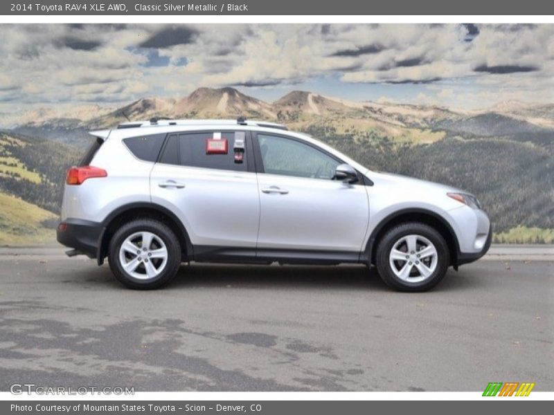 Classic Silver Metallic / Black 2014 Toyota RAV4 XLE AWD