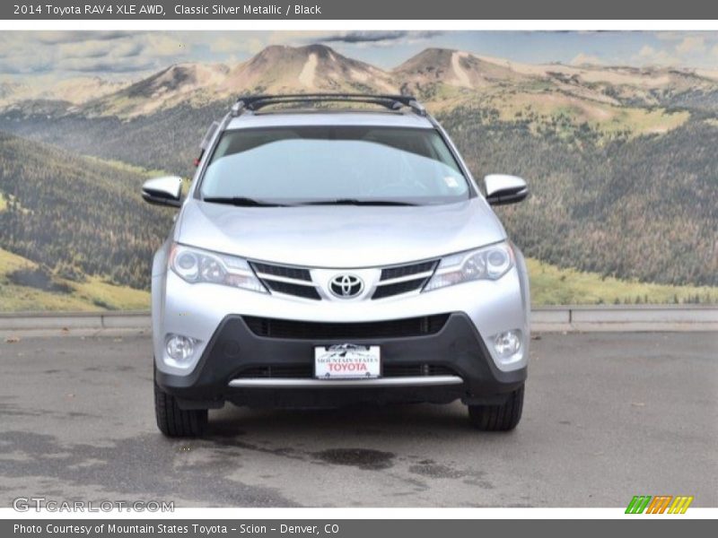 Classic Silver Metallic / Black 2014 Toyota RAV4 XLE AWD