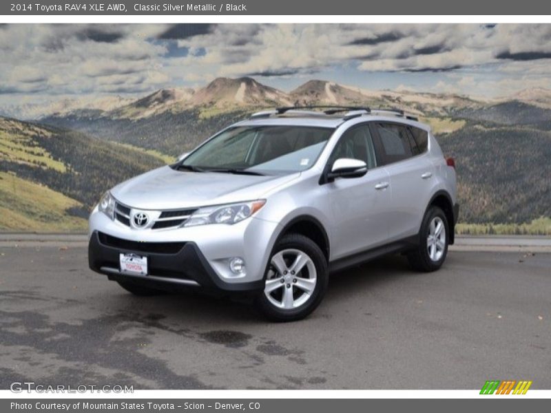 Classic Silver Metallic / Black 2014 Toyota RAV4 XLE AWD