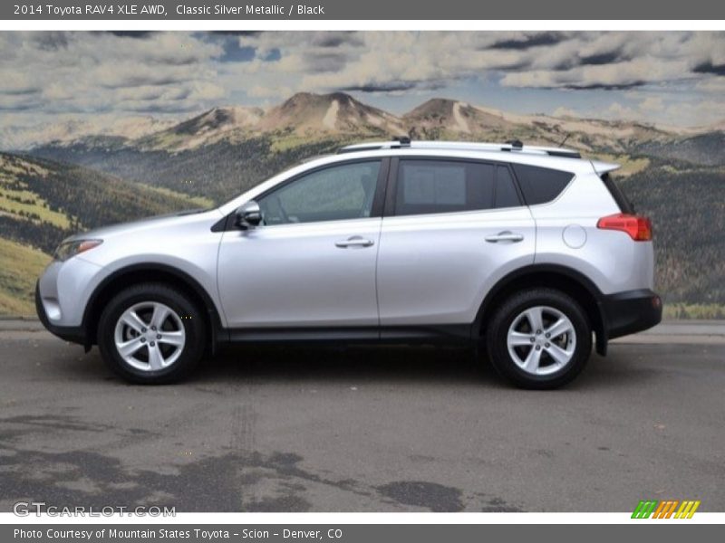 Classic Silver Metallic / Black 2014 Toyota RAV4 XLE AWD