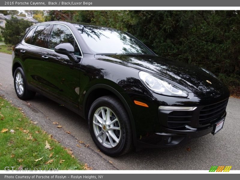 Black / Black/Luxor Beige 2016 Porsche Cayenne