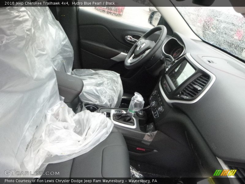 Hydro Blue Pearl / Black 2018 Jeep Cherokee Trailhawk 4x4