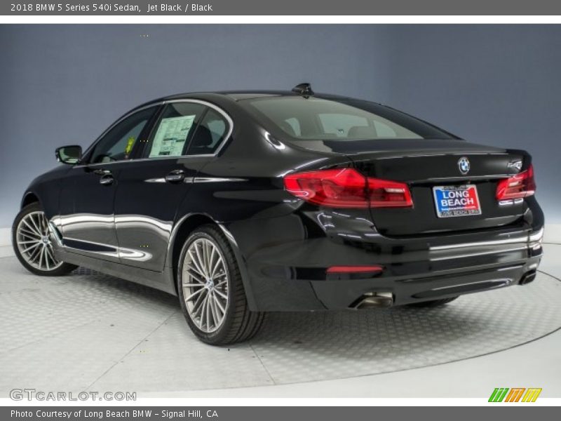 Jet Black / Black 2018 BMW 5 Series 540i Sedan