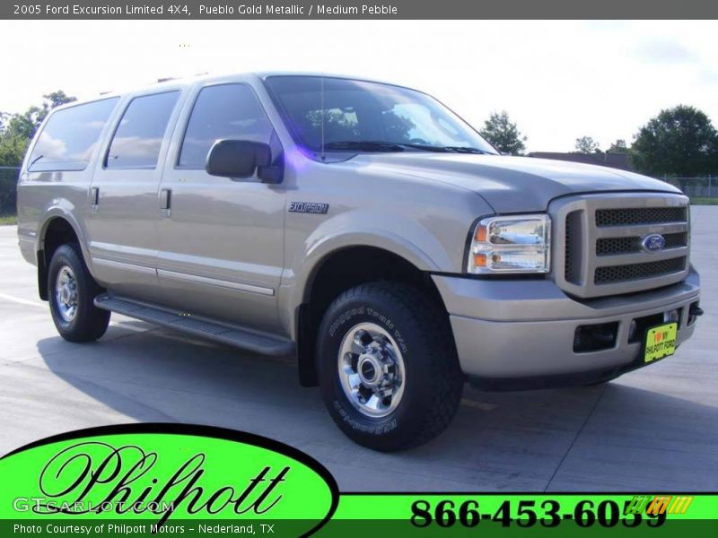 Pueblo Gold Metallic / Medium Pebble 2005 Ford Excursion Limited 4X4