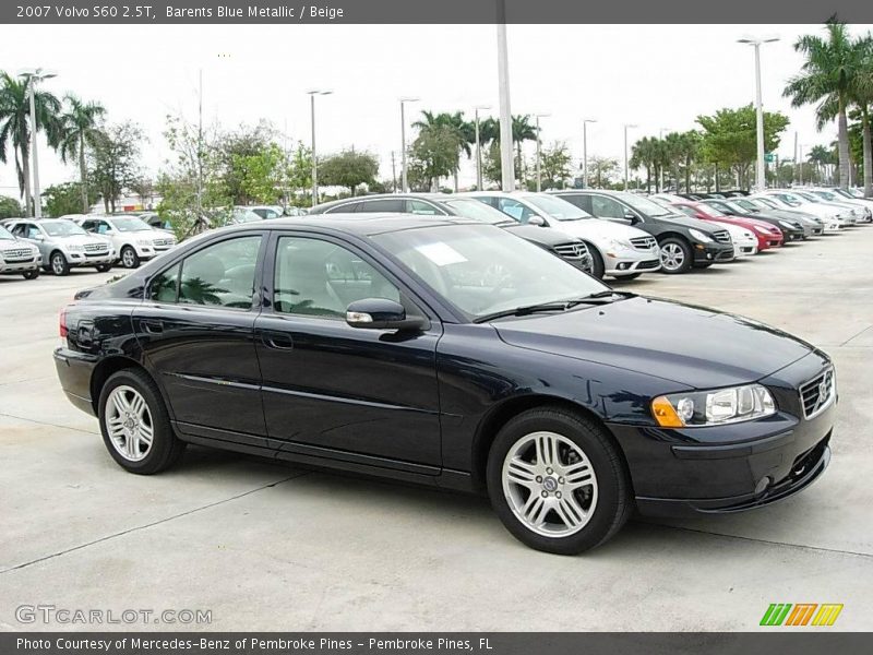 Barents Blue Metallic / Beige 2007 Volvo S60 2.5T