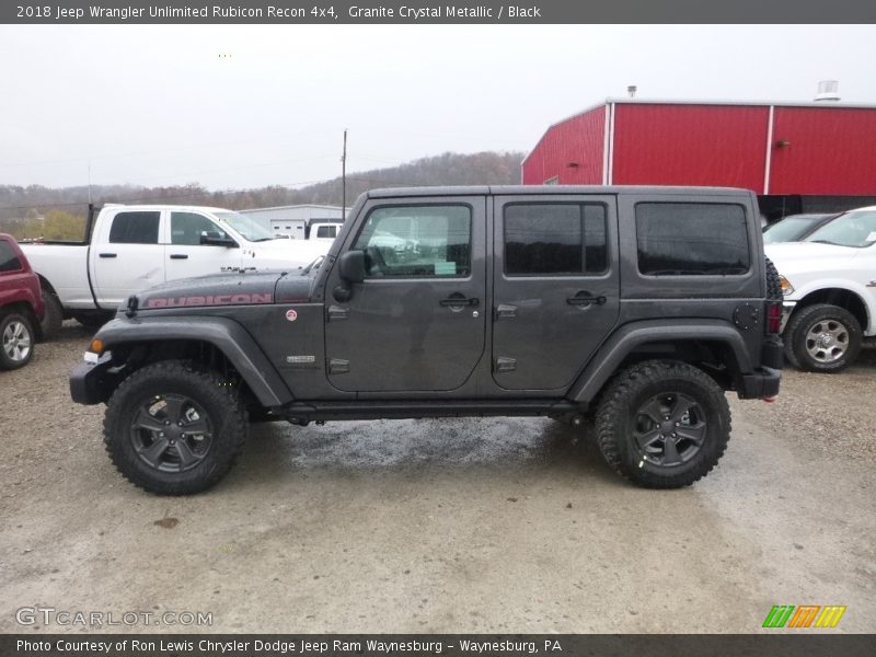 Granite Crystal Metallic / Black 2018 Jeep Wrangler Unlimited Rubicon Recon 4x4