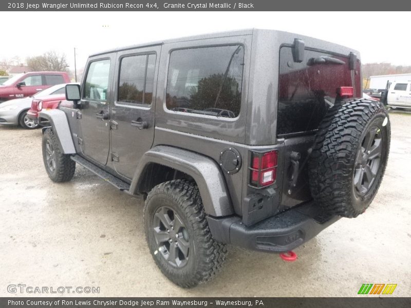 Granite Crystal Metallic / Black 2018 Jeep Wrangler Unlimited Rubicon Recon 4x4