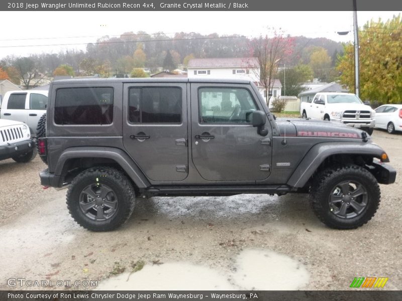 Granite Crystal Metallic / Black 2018 Jeep Wrangler Unlimited Rubicon Recon 4x4
