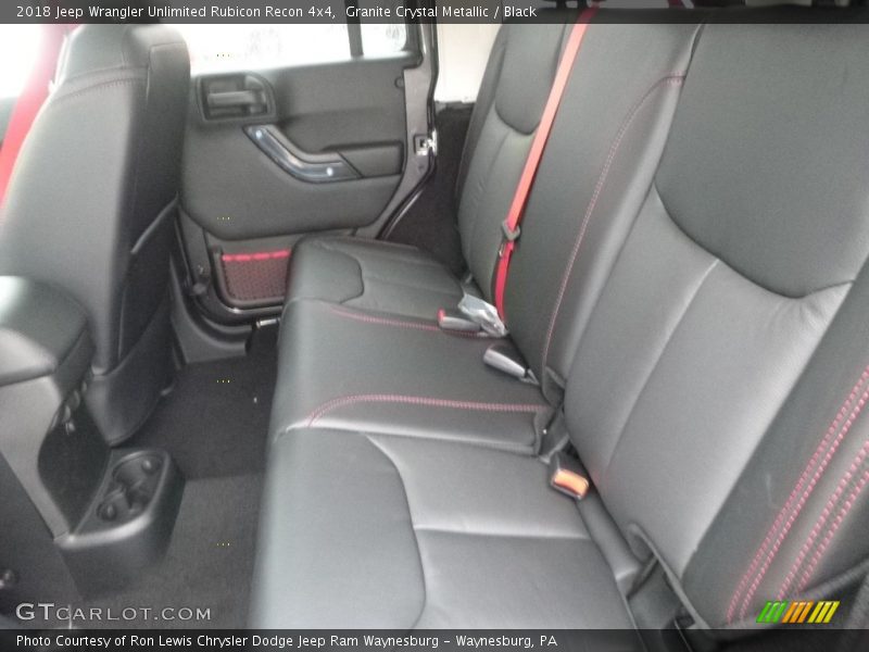 Rear Seat of 2018 Wrangler Unlimited Rubicon Recon 4x4