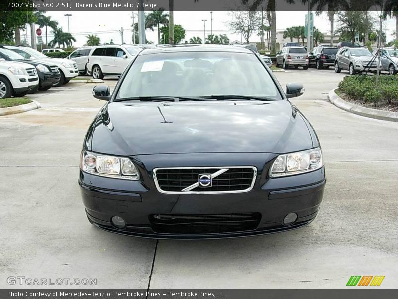 Barents Blue Metallic / Beige 2007 Volvo S60 2.5T