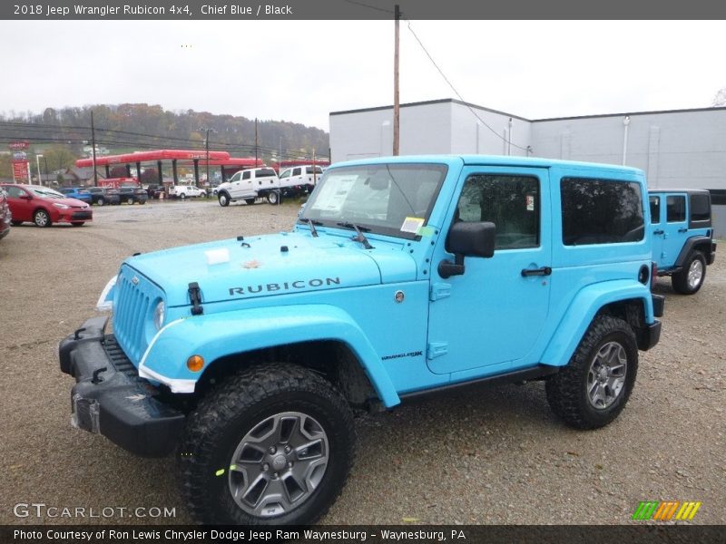 Chief Blue / Black 2018 Jeep Wrangler Rubicon 4x4