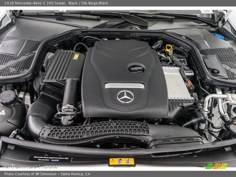 Black / Silk Beige/Black 2018 Mercedes-Benz C 300 Sedan