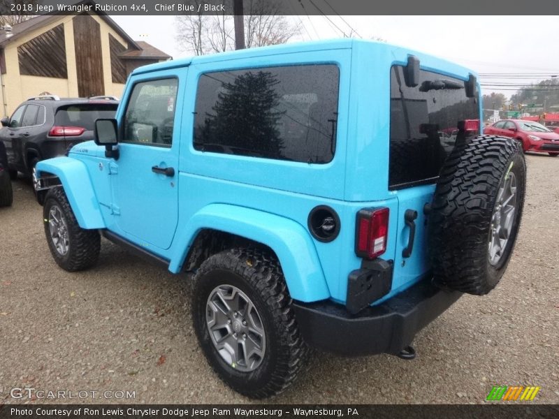 Chief Blue / Black 2018 Jeep Wrangler Rubicon 4x4
