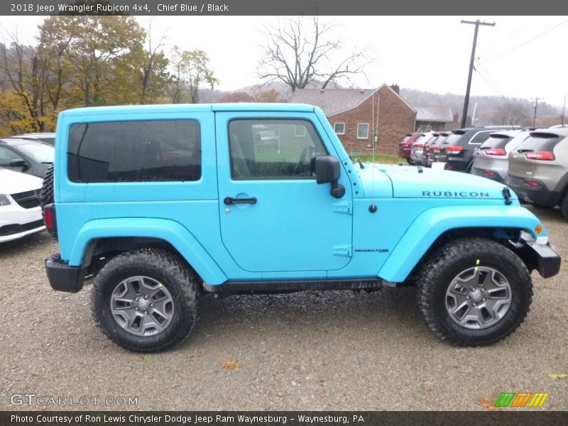 Chief Blue / Black 2018 Jeep Wrangler Rubicon 4x4