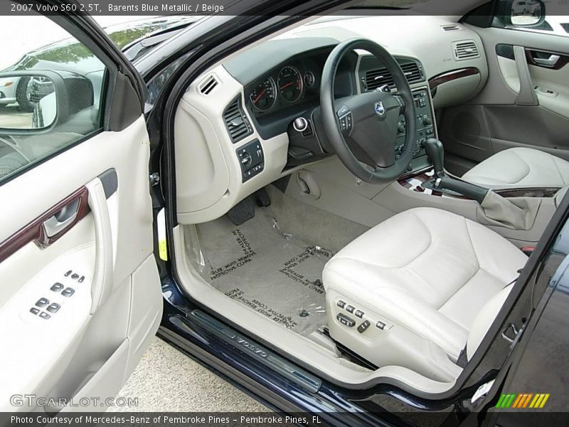 Barents Blue Metallic / Beige 2007 Volvo S60 2.5T