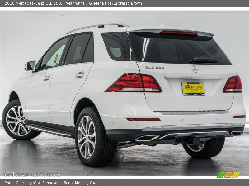 Polar White / Ginger Beige/Espresso Brown 2018 Mercedes-Benz GLE 350