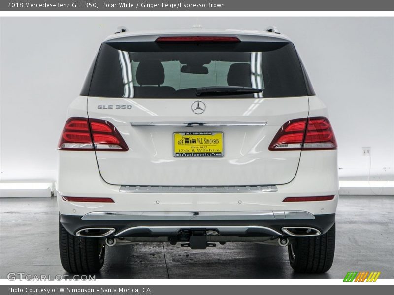 Polar White / Ginger Beige/Espresso Brown 2018 Mercedes-Benz GLE 350