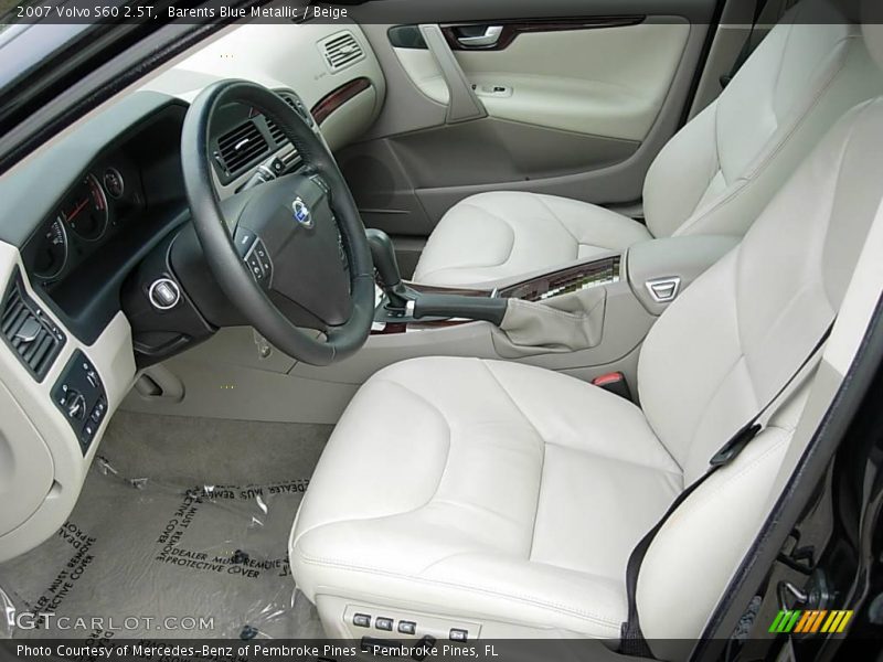 Barents Blue Metallic / Beige 2007 Volvo S60 2.5T