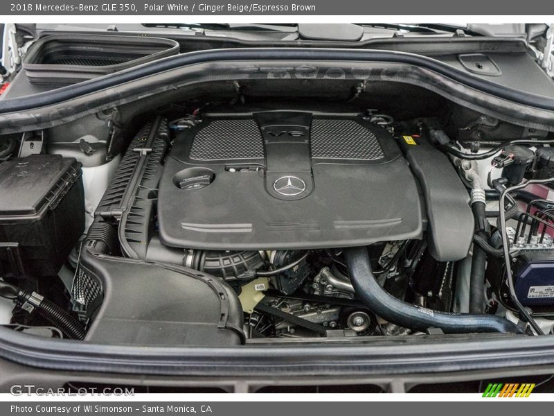 Polar White / Ginger Beige/Espresso Brown 2018 Mercedes-Benz GLE 350
