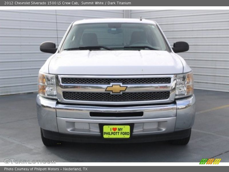 Summit White / Dark Titanium 2012 Chevrolet Silverado 1500 LS Crew Cab