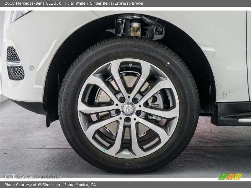Polar White / Ginger Beige/Espresso Brown 2018 Mercedes-Benz GLE 350