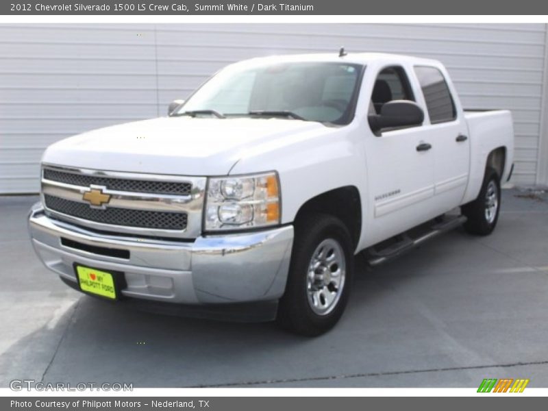 Summit White / Dark Titanium 2012 Chevrolet Silverado 1500 LS Crew Cab