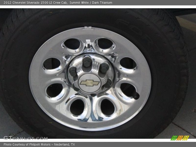 Summit White / Dark Titanium 2012 Chevrolet Silverado 1500 LS Crew Cab