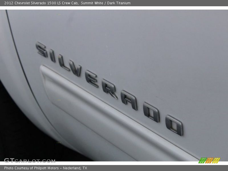 Summit White / Dark Titanium 2012 Chevrolet Silverado 1500 LS Crew Cab