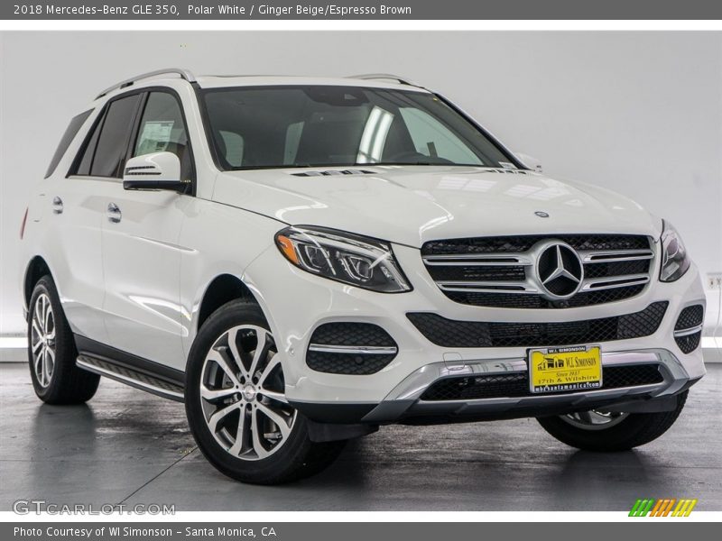 Polar White / Ginger Beige/Espresso Brown 2018 Mercedes-Benz GLE 350