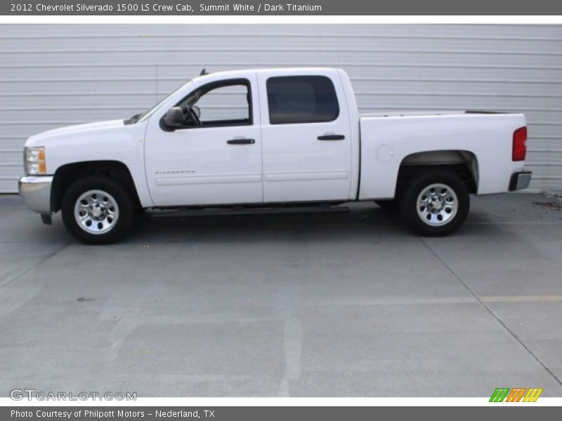 Summit White / Dark Titanium 2012 Chevrolet Silverado 1500 LS Crew Cab