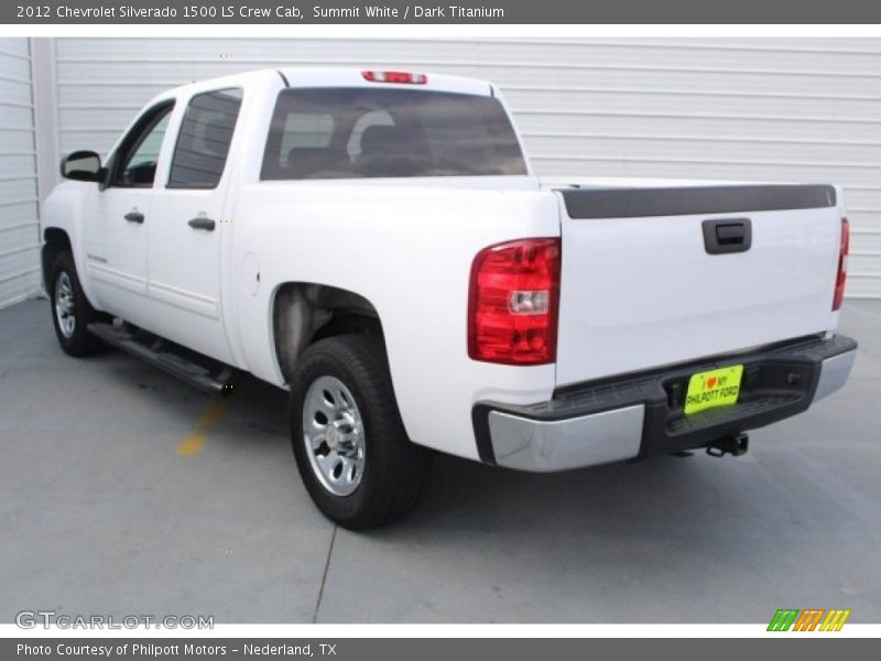 Summit White / Dark Titanium 2012 Chevrolet Silverado 1500 LS Crew Cab