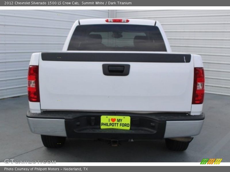 Summit White / Dark Titanium 2012 Chevrolet Silverado 1500 LS Crew Cab