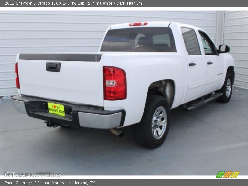 Summit White / Dark Titanium 2012 Chevrolet Silverado 1500 LS Crew Cab