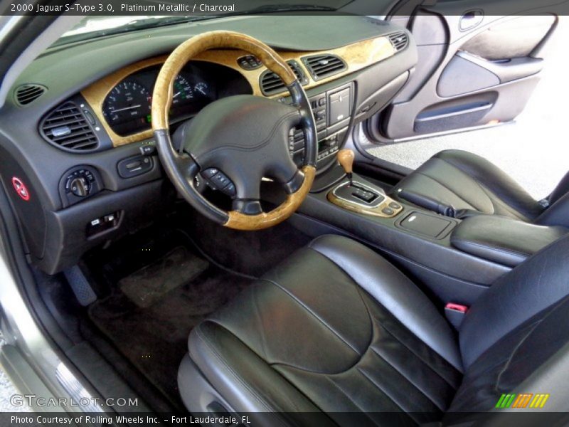Platinum Metallic / Charcoal 2000 Jaguar S-Type 3.0