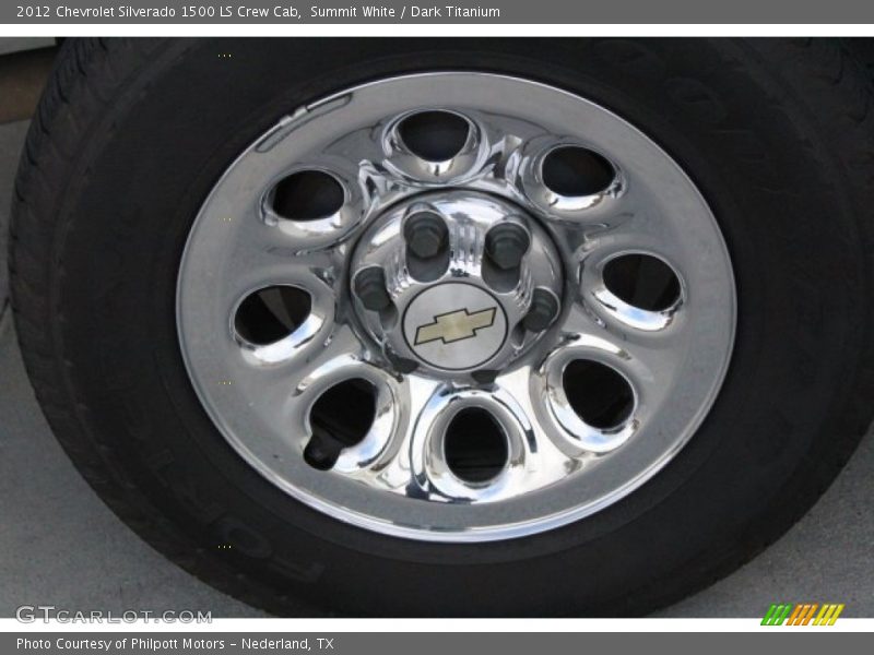 Summit White / Dark Titanium 2012 Chevrolet Silverado 1500 LS Crew Cab
