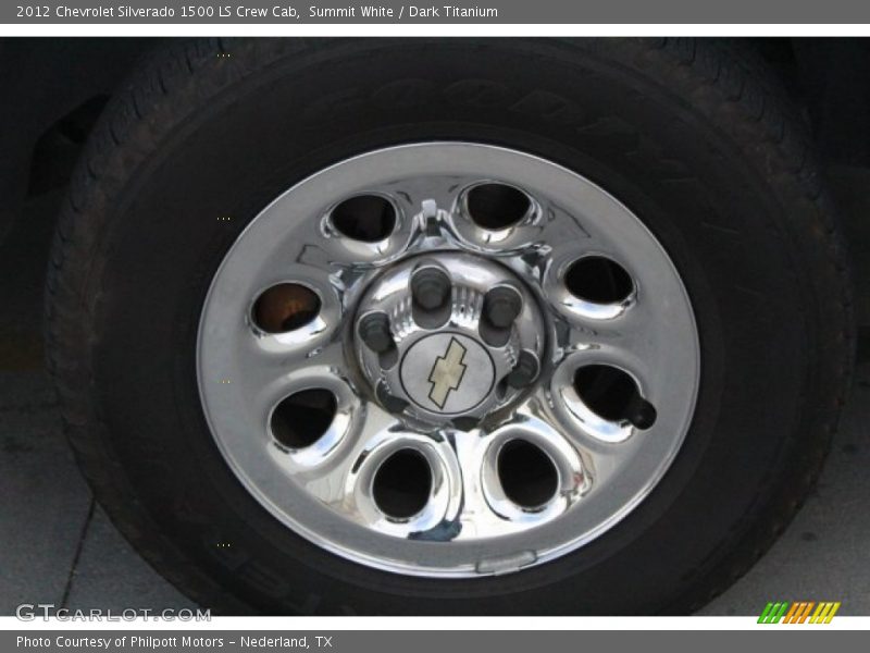Summit White / Dark Titanium 2012 Chevrolet Silverado 1500 LS Crew Cab