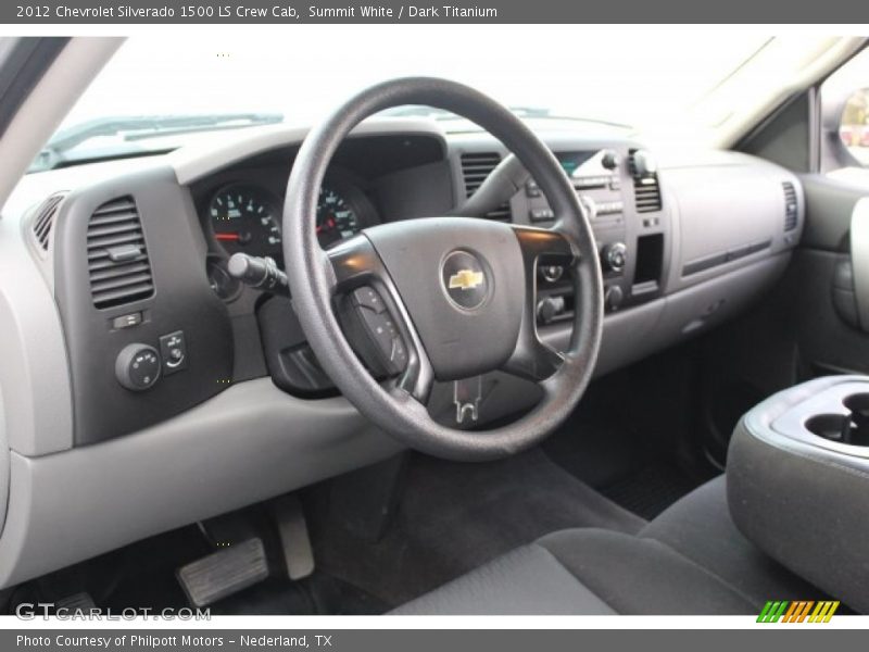 Summit White / Dark Titanium 2012 Chevrolet Silverado 1500 LS Crew Cab