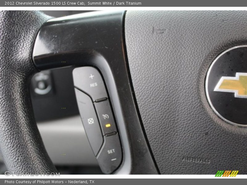 Summit White / Dark Titanium 2012 Chevrolet Silverado 1500 LS Crew Cab