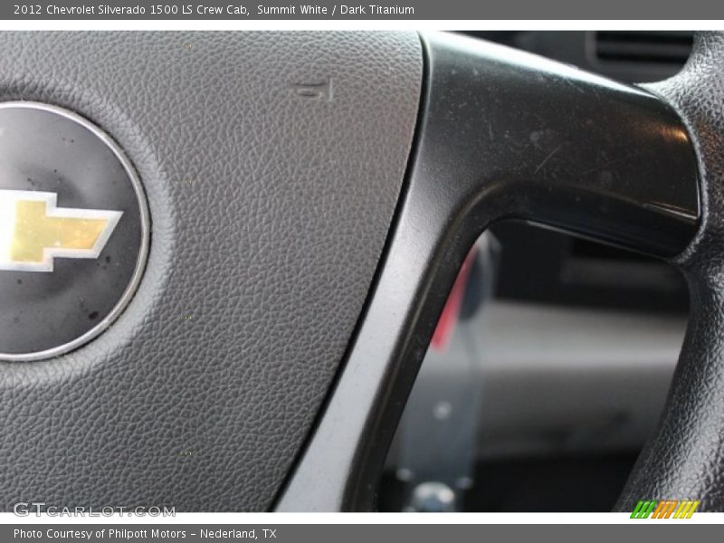 Summit White / Dark Titanium 2012 Chevrolet Silverado 1500 LS Crew Cab